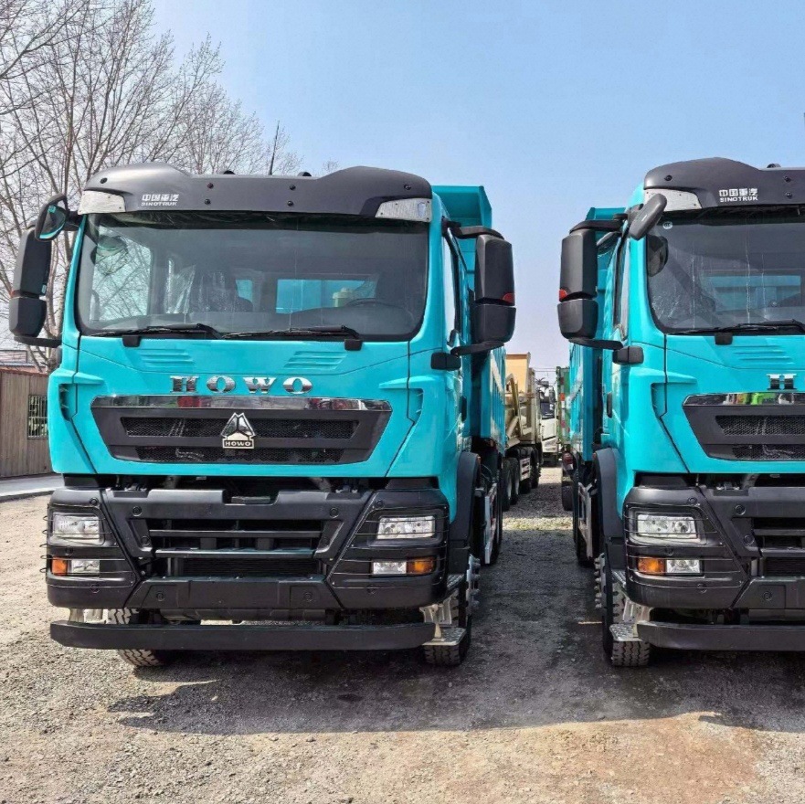 Cross-Border Sinotruk Howo Dump Truck 440 Horsepower Tx Rear-Wheel Dump Truck for Transporting Soil and Gravel