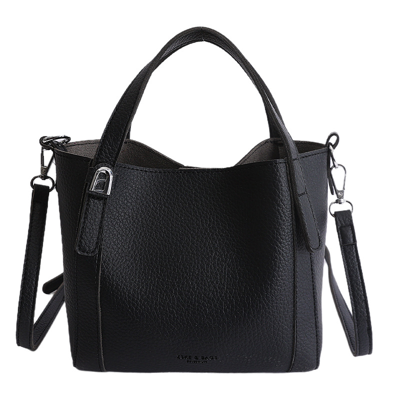 Nicho coreano litchi pattern bolso de cubo de mano mujer comercio exterior nueva moda alta textura ligera lujosa bolsa de mochila
