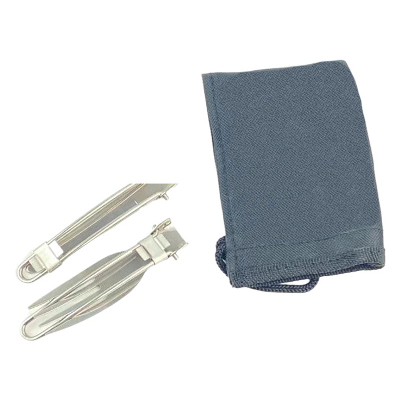 De Acero inoxidable al aire libre camping picnic vajilla viaje plegable vajilla de tres piezas de acero inoxidable cuchillo plegable, tenedor y cuchara