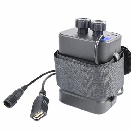6-section 18650 battery holder 8.4V solderless mobile charging box bicycle light power supply 21700 battery pack 12V