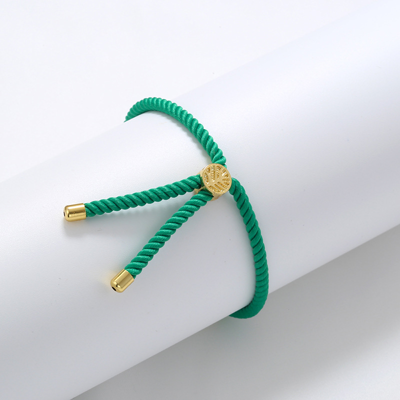 1 Stück Einfacher Stil Einfarbig Kabel Stricken Seil Schmuckzubehör display picture 5
