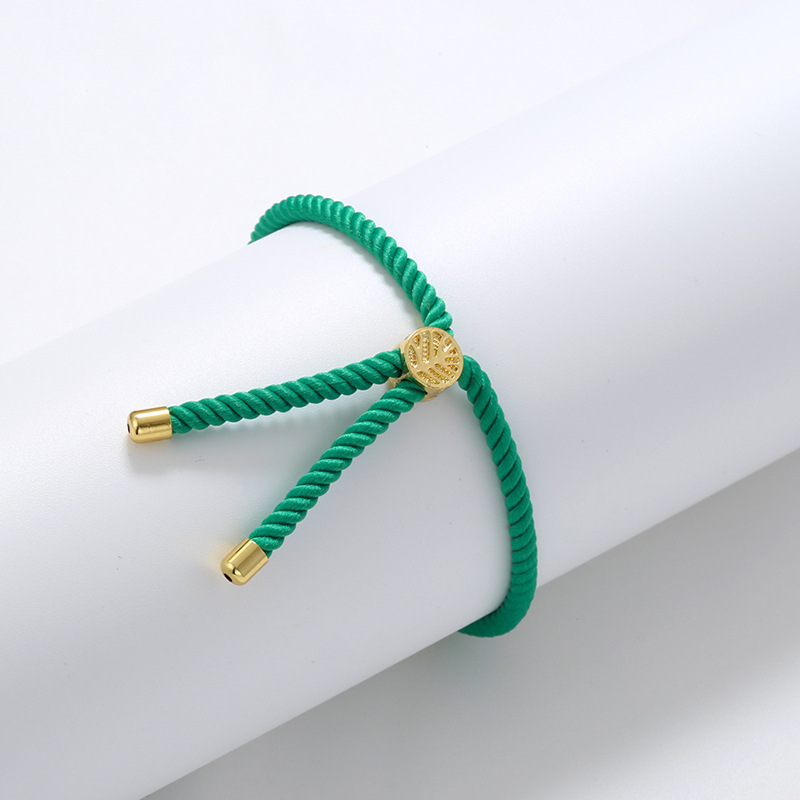 8g Weight Rope Jewelry Making Type Bracelets, Jewelry Accessories Classification 1 Piece Quantity cord Material Solid Color Pattern Knitting Design Simple Style Style 1 Piece Simple Style Solid Color Cord Knitting Rope Jewelry Accessories 5