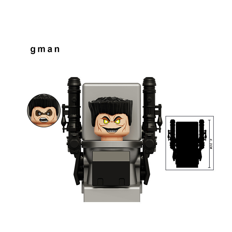 新しいタイタンモニターメンズドクタートイレビルディングブロックミニフィギュアテレビオーディオマン子供用組み立ておもちゃスピーカーメンズ|undefined