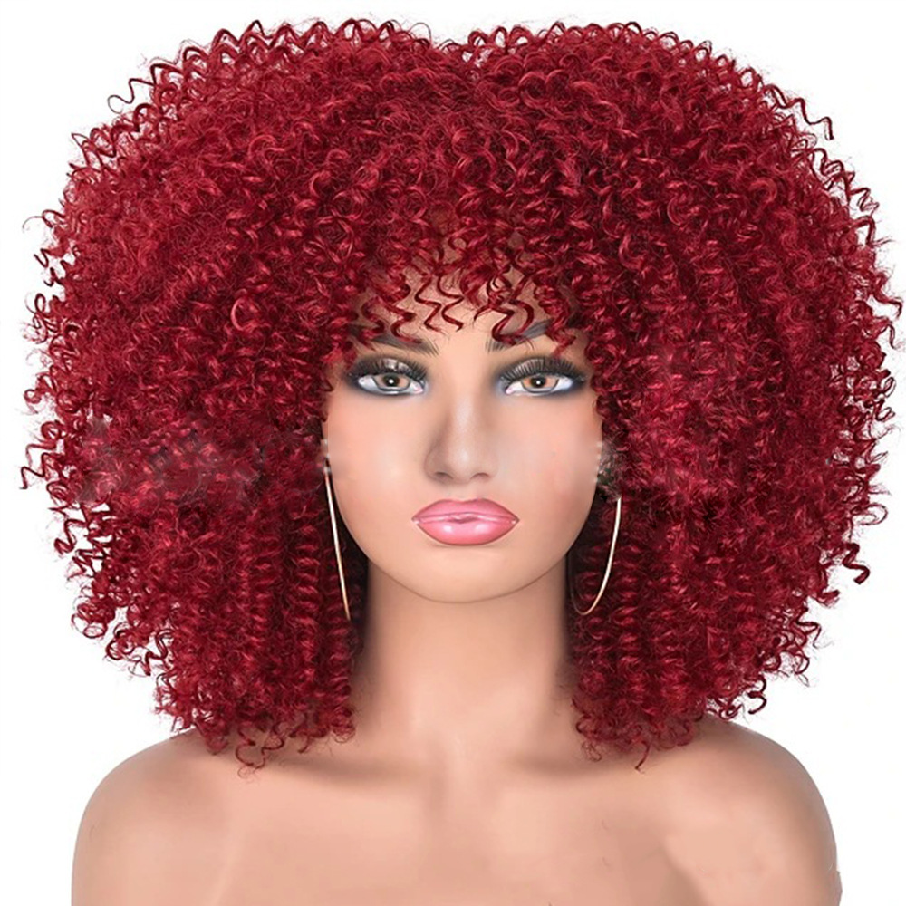 Women's Exaggerated Casual High Temperature Wire Bangs Curls Wigs display picture 4