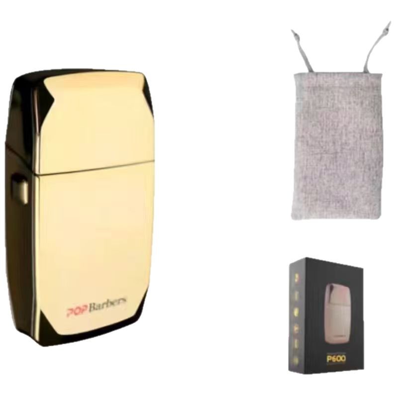 Babas P600 Aceite de oro cabeza calva cabeza artefacto peluquería hogar dedicado máquina de afeitar profesional blanco empuje fábrica al por mayor