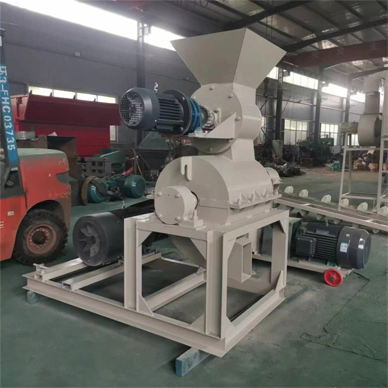 发酵秸秆牧草粉碎机 畜类粪便有机肥粉碎机 高湿酒糟稻壳细粉机