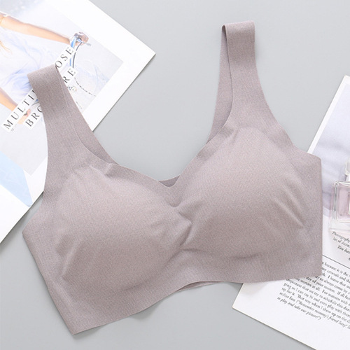 Women's Small Cup Shaping Latex Comfort Backless Sports Modal Bralette with Deep V Simple Design