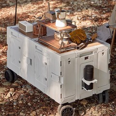 最新の屋外キャンプ収納ボックス、屋台、ピクニック、その他のチームアクティビティ、車輪付き折りたたみ式ドロップシッピング用