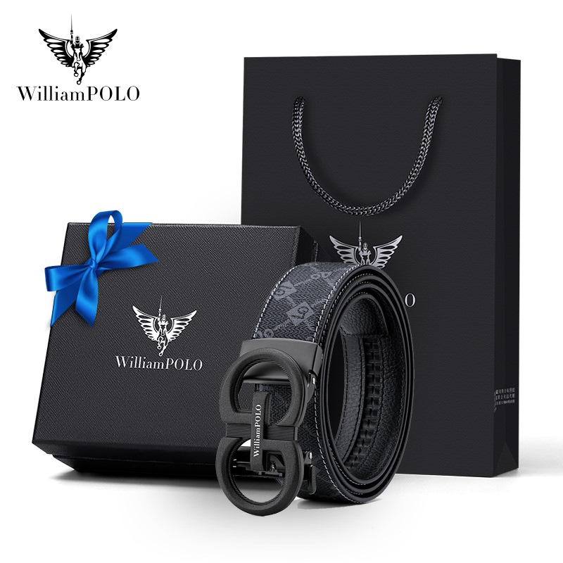 El emperador Paul cinturón para hombres de alta calidad cinturón de PVC aleación para hombres de negocios hebilla automática cinturón de moda para hombres de Guangzhou