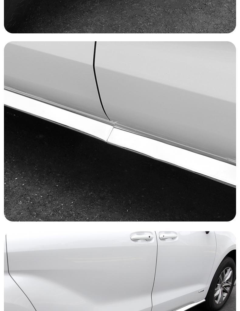 Suitable for Toyota Sienna Side Skirt Trim Strips, Modified Decorative Sienna Body Trim Strips, Grevia Special Accessories, Exterior Decoration