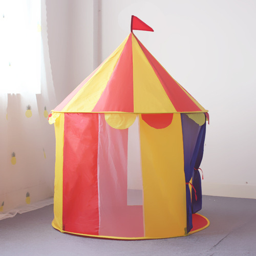 Circus-themed children's game tent, baby separate sleeping game house, yurt-style multi-functional game house, small house