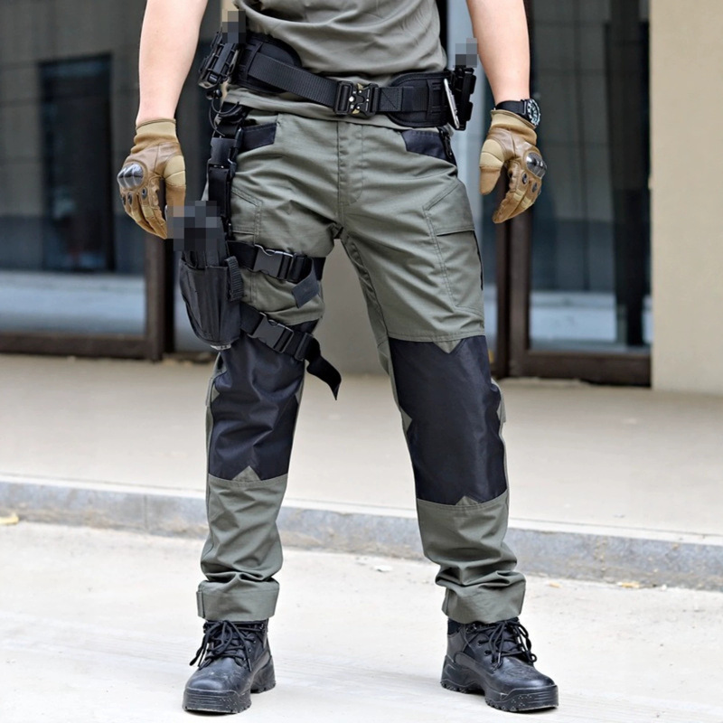 Men's Summer Tactical Camouflage Pants for Outdoor Training, Straight-Leg, Multi-Pocket, Quick-Dry Workwear, In Stock