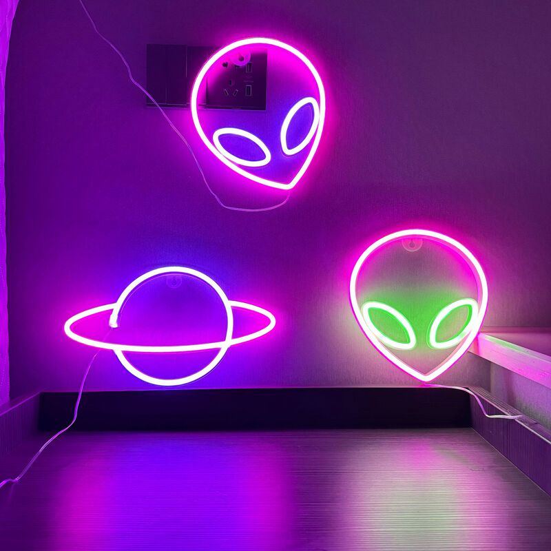 Led Neon Light Planet Room Game Room Wall Decoration Light Cross-Border Spot Light Bar Birthday Party Atmosphere Light