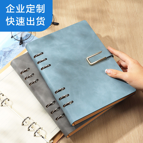 Office A5 notebook business binder notebook memo set conference notebook bulk wholesale with logo printing