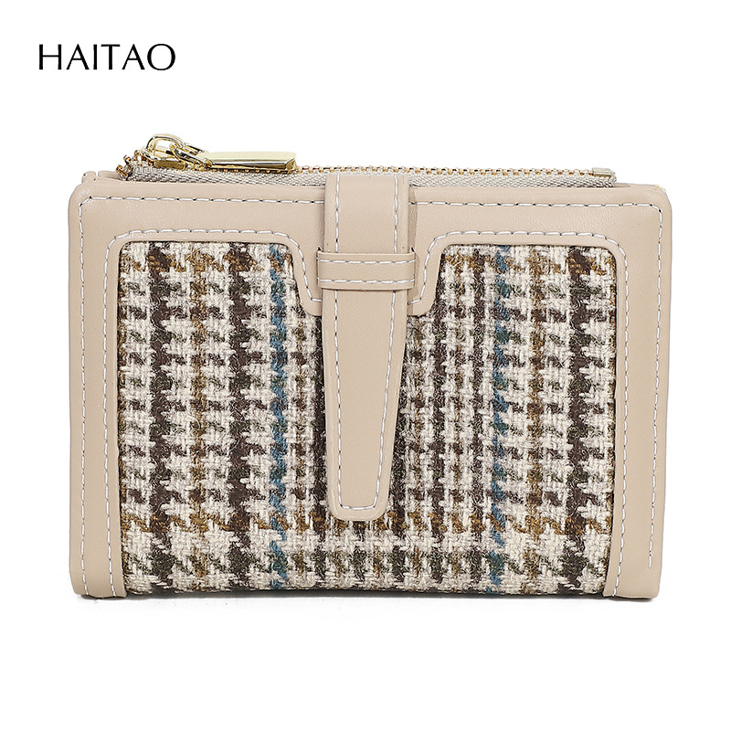 Cross-border retro corto billetera de damas doblada en dos por ciento de gran capacidad multi-tarjeta certificados bolsas de tarjetas de cambio nuevo