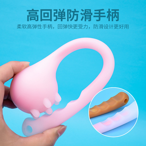 Soothing and activating meridian hammer, silicone massager, destroys meridians, slaps, beats, massages and beats, manual health and wellness bald hammer