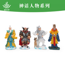跨境新品批发心理咨询室沙盘游戏沙具人物模型树脂神话人物系列
