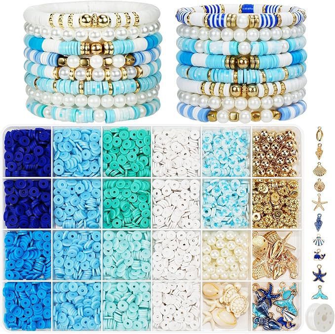 European and American 3000 Clay Beads suit Bracelet Making Kit Polymer Jewelry Clay Beads suit Jewelry Making