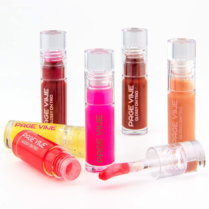 Transbordable PAGE VINE Lip Oil Nueva serie de esmalte de labios con luz de agua y brillo de labios transparente
