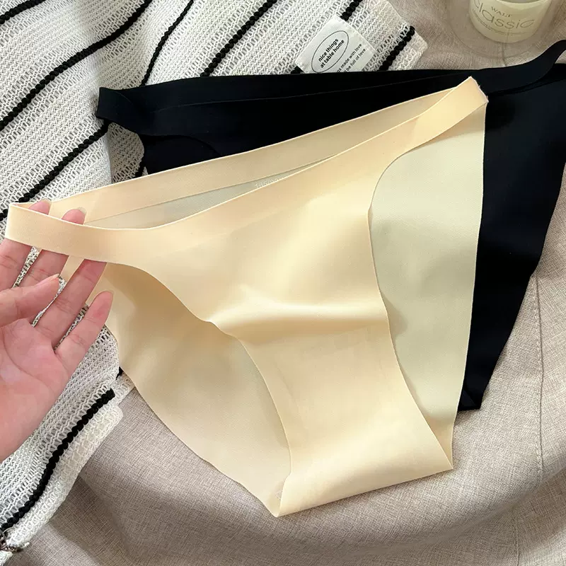 工厂直销性感细腰冰丝内裤女士纯棉裆低腰无痕纯欲情趣三角底裤子