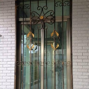 Factory direct supply wrought iron window security window European household unit real estate development municipal engineering wrought iron window
