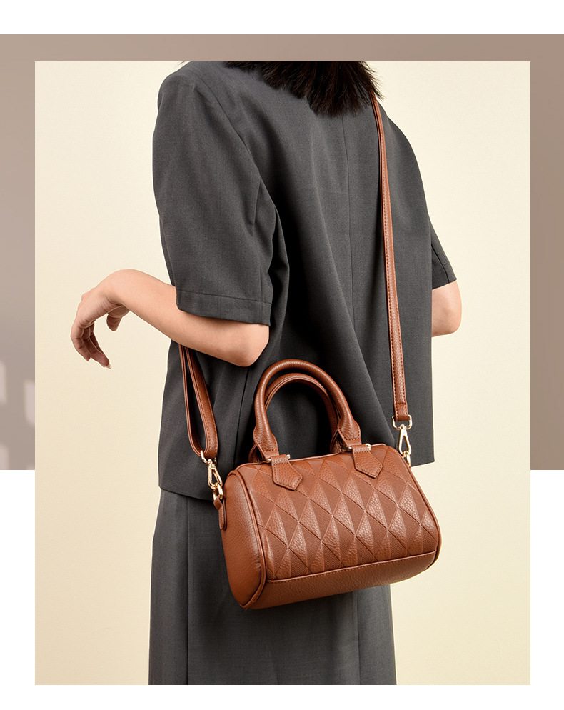 Women's bag fashion Boston pillow bag trendy all-match high-grade shoulder messenger bag_voghion.com