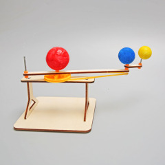 Science experiment DIY Earth-Moon-Sun Three-Ball Model, Technology Mini-Craft, Elementary School Student Handmade Assembly Model, Educational Toy