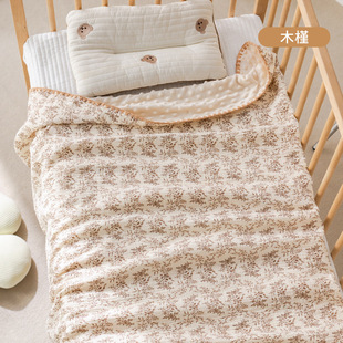 Gauze Beanie Blanket for All Seasons, Newborn Summer Air-Conditioning Blanket, Kindergarten Ins Beanie Blanket, Pure Cotton Thin Quilt