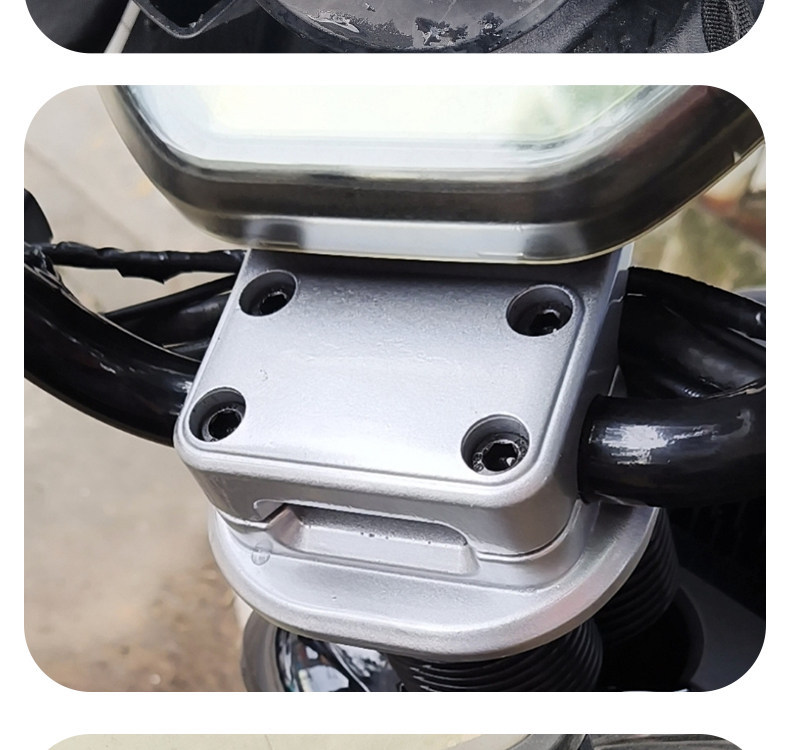 Suitable for Maverick N1/NGT/Dainiu N7 handlebar clamp aluminum alloy upper and lower cover handlebar modification accessories