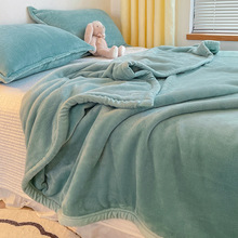 夏季珊瑚牛奶绒毛毯床上用床单垫小被子法兰绒沙发午睡薄空调盖毯