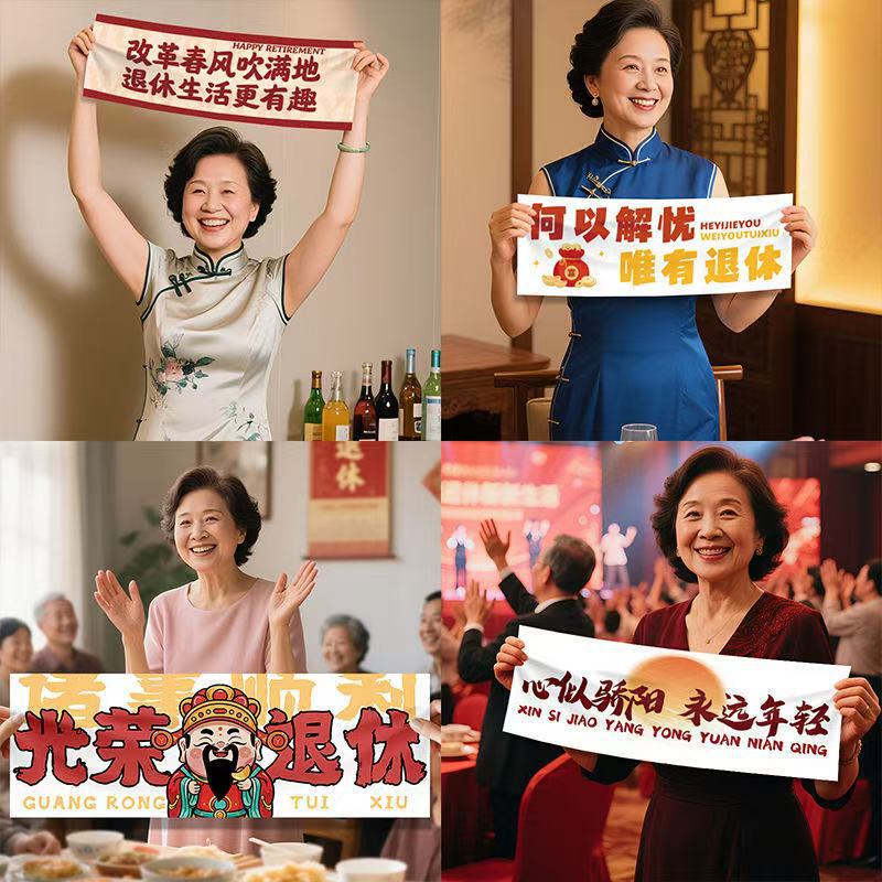 Retirement Hanging Cloth Teacher Leadership Farewell Ceremony Holding Banner Resignation Layout Retirement Scene Decoration Banner Retirement Hanging Cloth Teacher Leadership Farewell Ceremony Holding Banner Resignation Layout Retirement Scene Decoration Banner