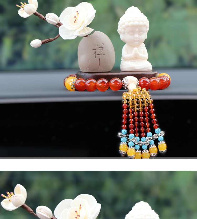 New Lotus Gold Body Car Ornaments Car Console Decoration New Lotus Gold Body Buddha Creative Car Interior