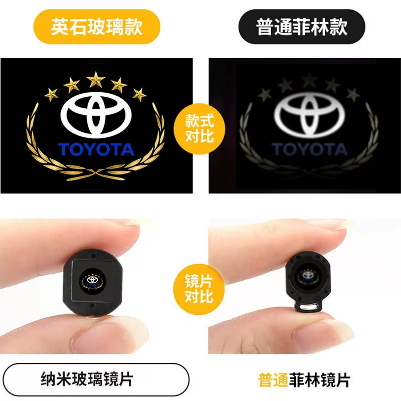 Подходит к Toyota Yingbin Camarie Camry Landprador Ruizhi Kuzawa Crown Crown лазерная дверь атмосфера
