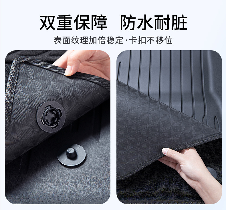 Suitable for Tesla Model Y Floor Mats, Injection-Molded Tpe Trunk Mat, Custom Wholesale, Full Car Mats, Comfortable and Environmentally Friendly