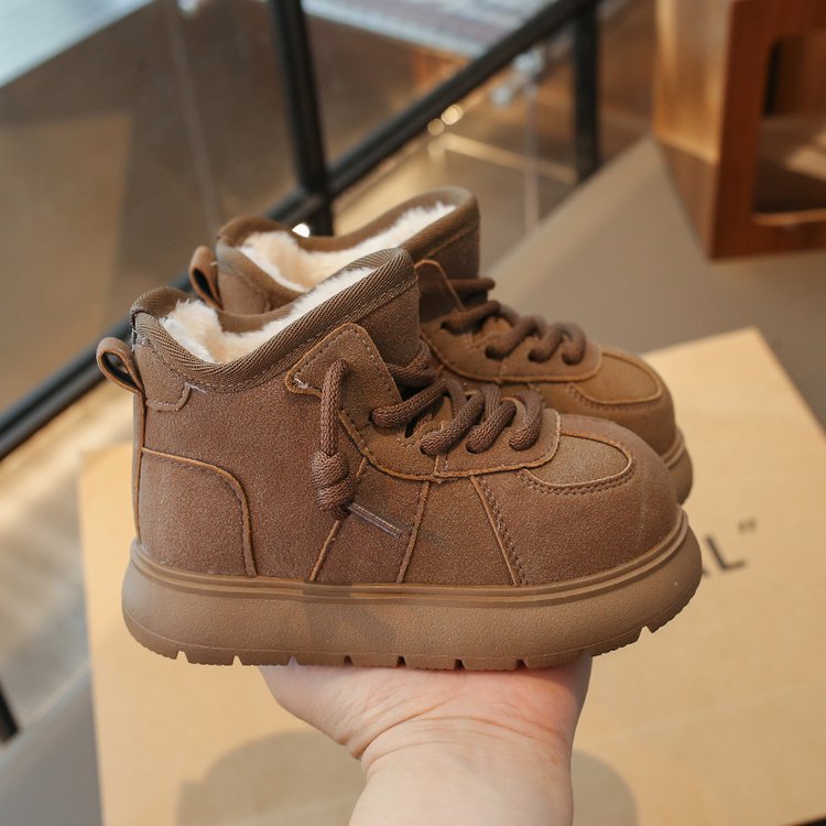 Mädchen-Schneestiefel 2025, dicke Fleece-Baumwollstiefel für den Winter, vielseitig, rutschfest, warme, weiche Sohle, kältebeständig_voghion.com