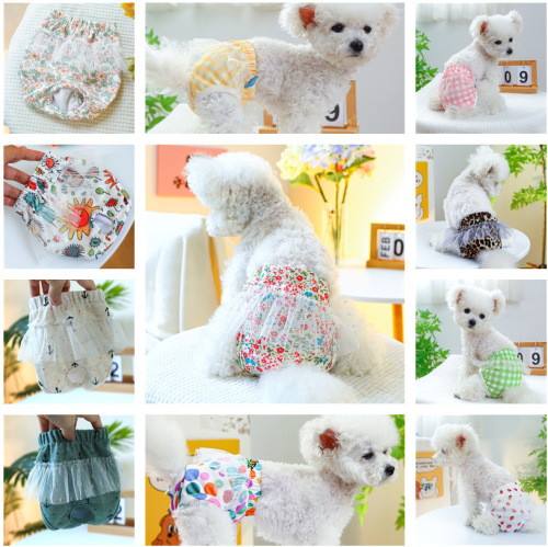 Spot dog physiological pants small dog menstrual period safety pants aunt scarf menstrual period menstrual pants factory direct sales