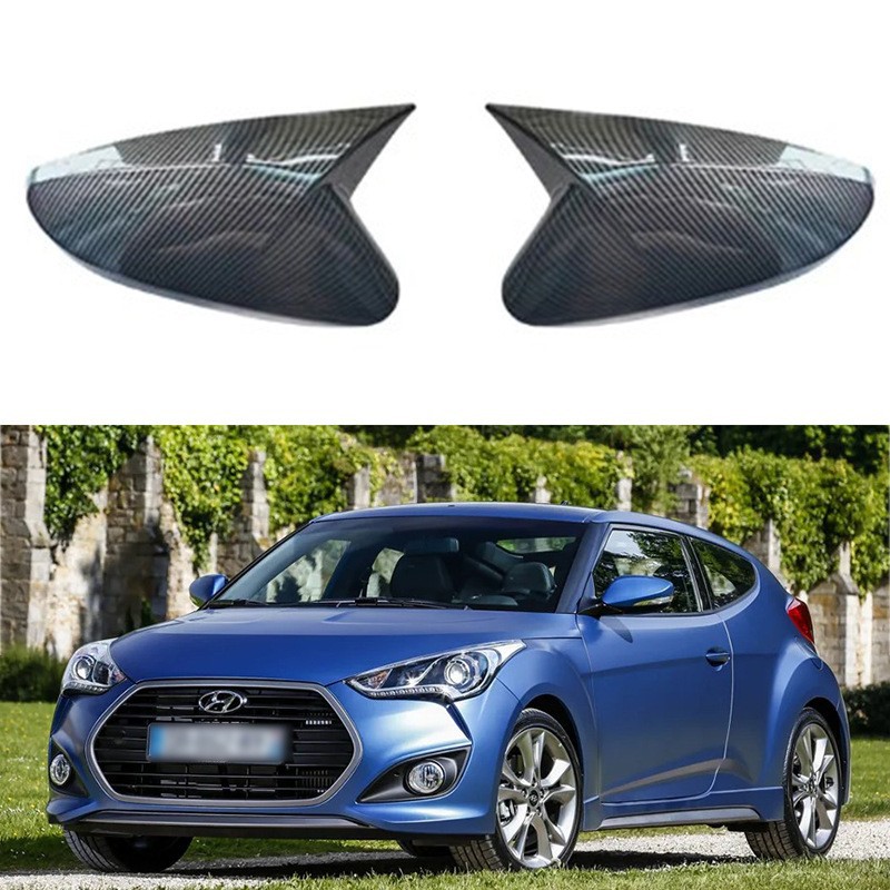 Para 2011-2015 Hyundai veloster espejo retrovisor cubierta coche cuerno lado espejo Shell marcha atrás cubierta Decoración