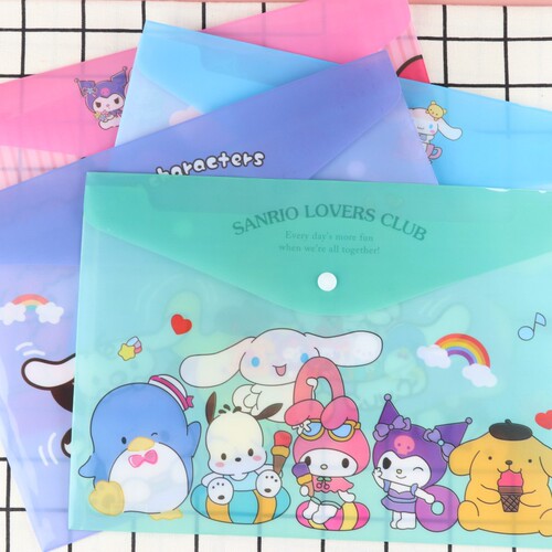 Internet celebrity cute document bag corner biology test paper clip storage bag subject bag information bag student stationery bag information