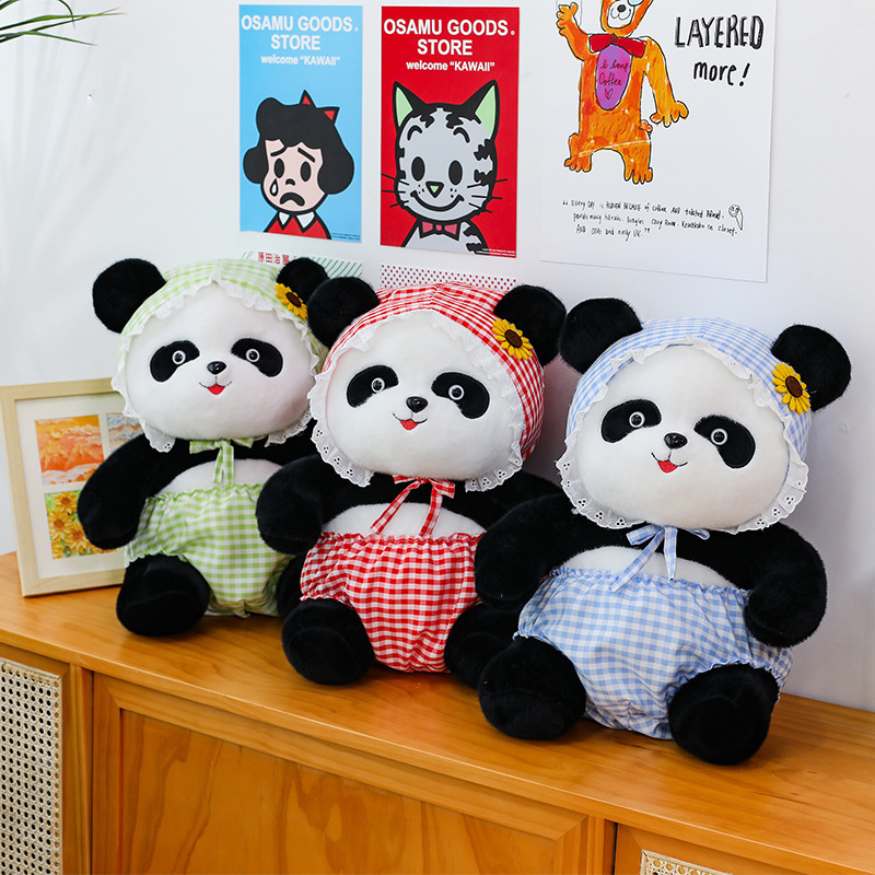 新しいターバンパンダ人形かわいいパンダペンダントギフト diy 大型引き換え人形クロスボーダーギフト|undefined