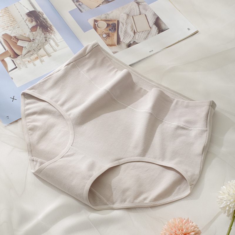 Ropa interior de cintura alta de las mujeres fábrica al por mayor 40 algodón entrepierna simple cómodo macaron color tamaño libre ropa interior de niña
