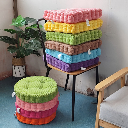 Manufacturer customized three-dimensional corn kernel cushion, thickened handmade fat cushion, tatami cushion, corduroy buttocks cushion
