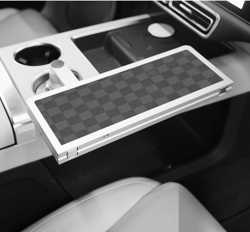 Ideal for Use in Cars Like Weilai, Xiaopeng, and Xiaomi, Floating Small Table Tray, Dining Tray, Small Round Table, Tea Tray, Office Computer Desk
