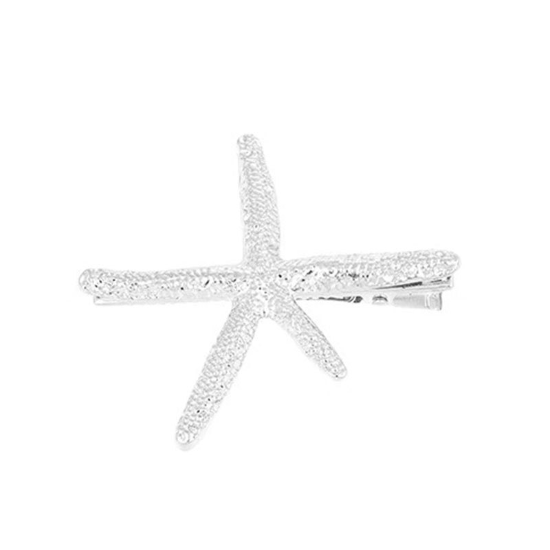 Sweet cool girls coreana simple temperamento estrella de mar tarjeta de cabello de niñas sensación de alto nivel frange broca de cabello cortada broca de boca de pato lateral