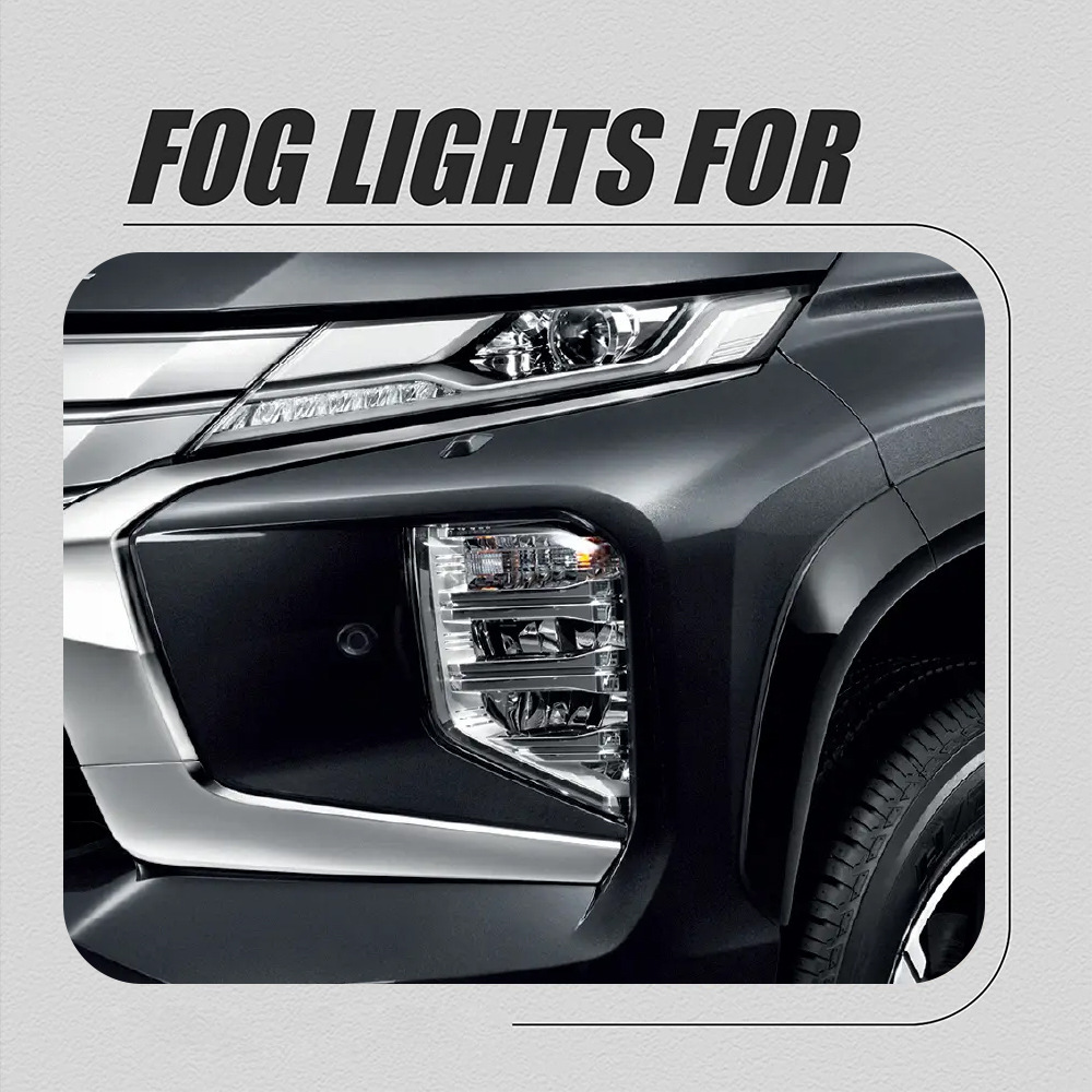 Aplicable a Mitsubishi 20 / 21 / 22 nuevo conjunto de lámpara de niebla delantera Pajero LED luz de conducción diurna luz de barra delantera