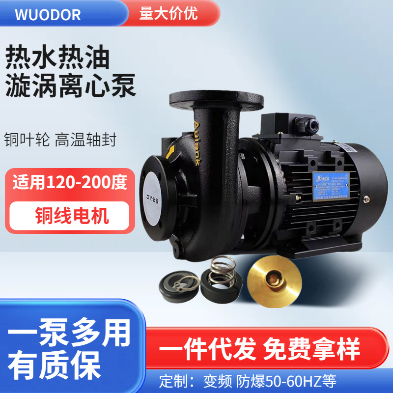Aulank奥兰克泵RGP-10热水泵铜叶轮模温机注塑机离心泵工业专用