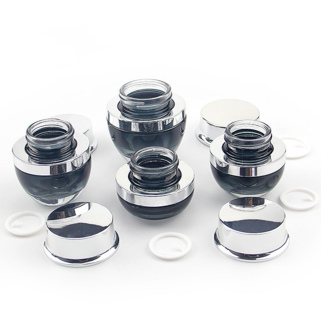 En stock suministro 30ml/100ml pequeña botella negra botella de esencia aceite esencial líquido cosméticos sub-embalaje botella de vidrio Shangqin