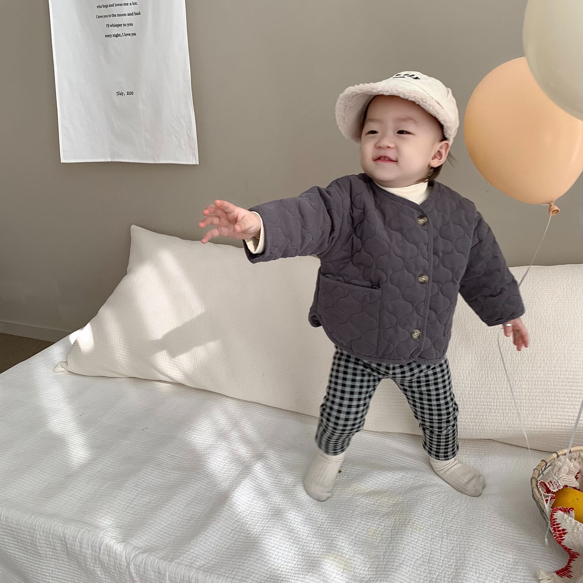 Chaqueta Acolchada Ligera para Niño de Algodón Térmica para Invierno