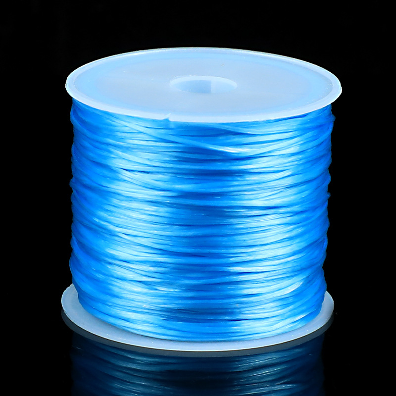 Fabricantes al por mayor línea elástica plana cuerdas elásticas cuerdas de goma cristal línea elástica perla línea de jade