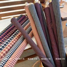 全棉色织格子布 复古朝阳格韩系纯棉配色棉布 女装发圈饰品宠物