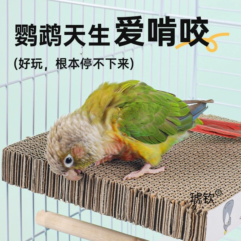 Игрушки для попугаев для корелл, неразлучников и волнистых попугаев; картонные жевательные подставки для клеток для птиц; аксессуары для шлифовки клюва и когтей.
